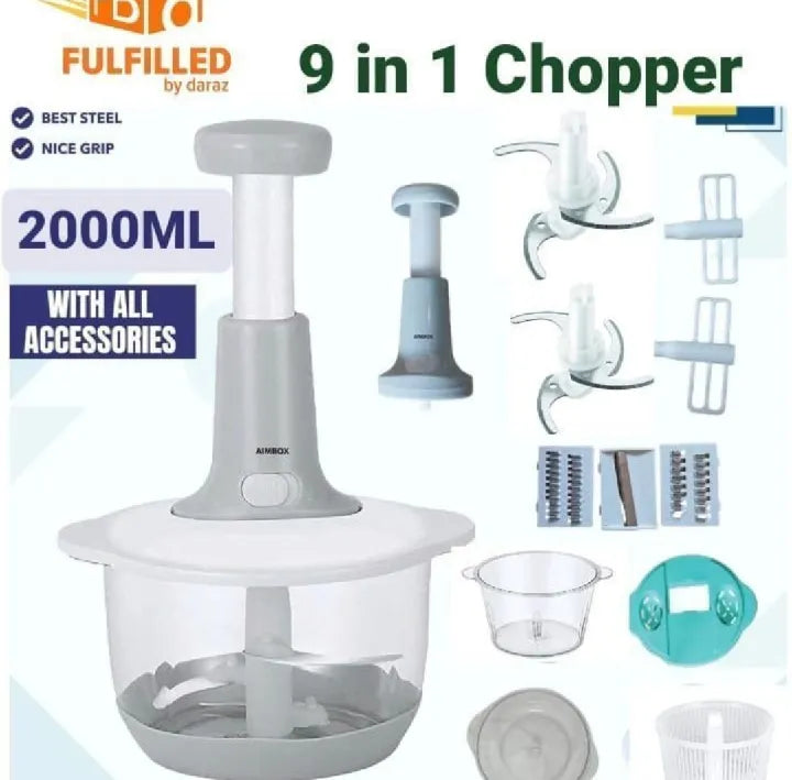 9 in 1 Food Chopper & Slicer