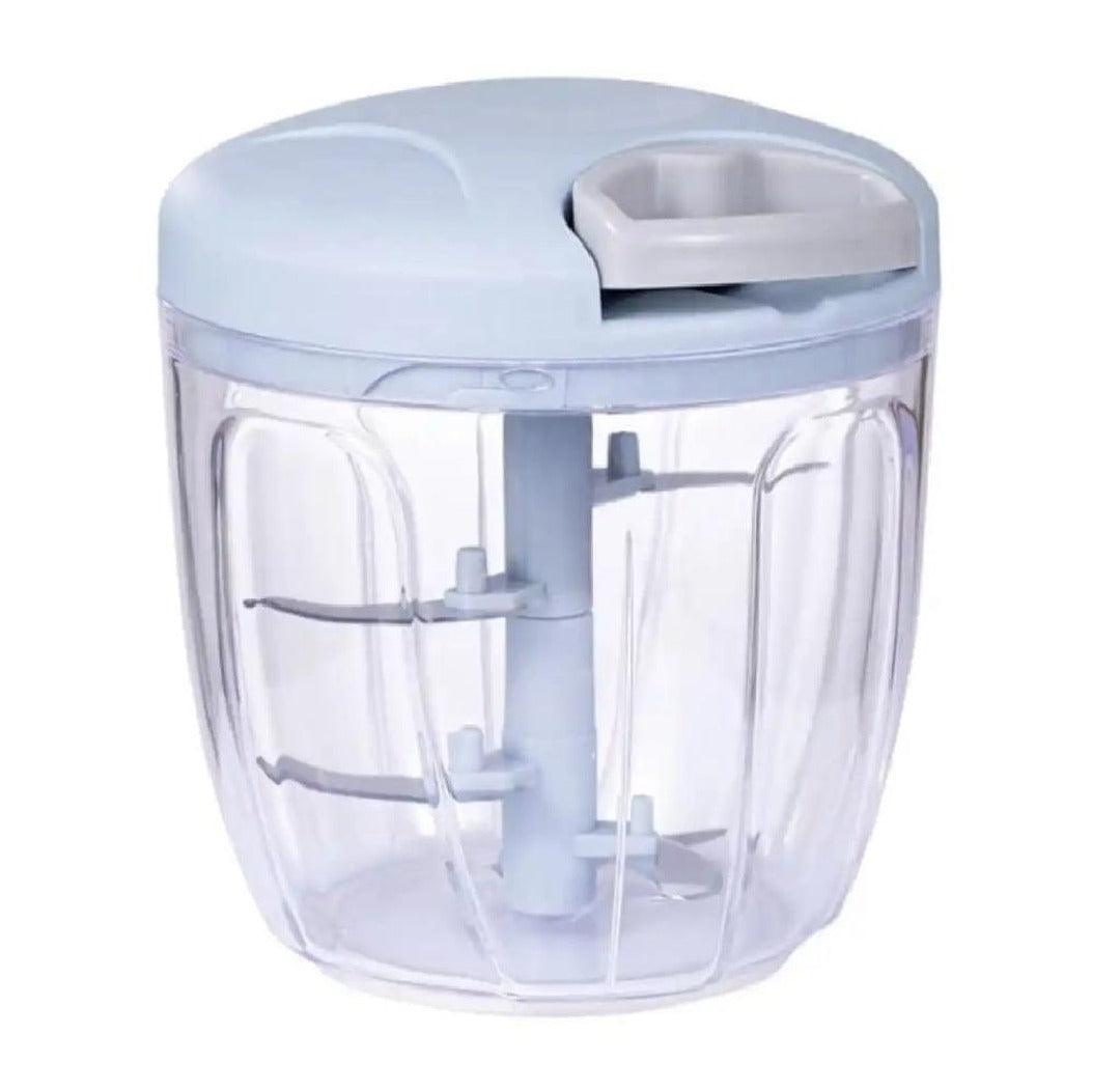 Manual Food Processor Vegetable Chopper 500ml | Hand Pull String Garlic, Onion & Nut Cutter | Portable Kitchen Chopper