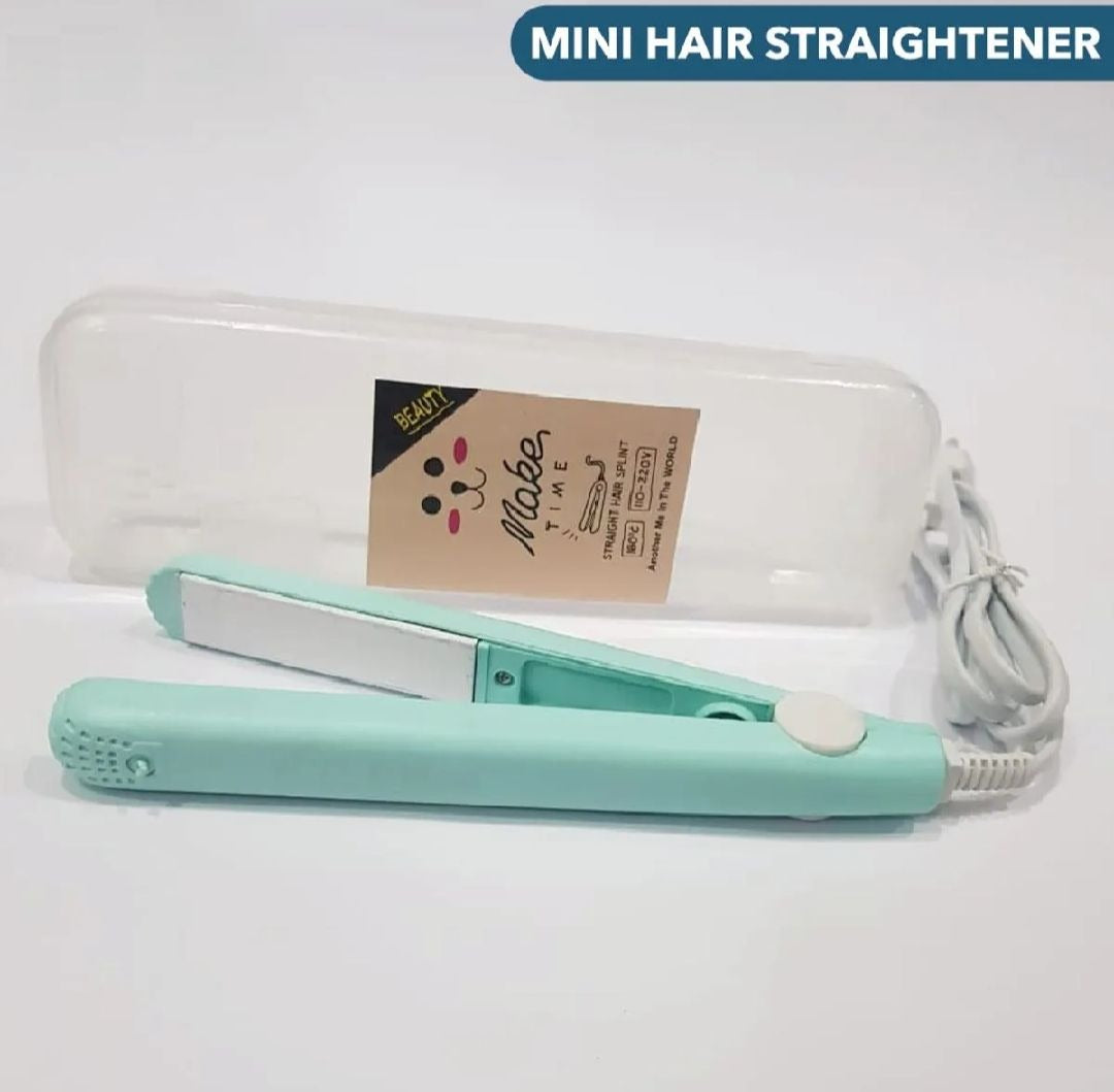 Mini Hair Straightener & Curler | Portable Ceramic Tourmaline Flat Iron | Travel Size Hair Styling Tool 220V
