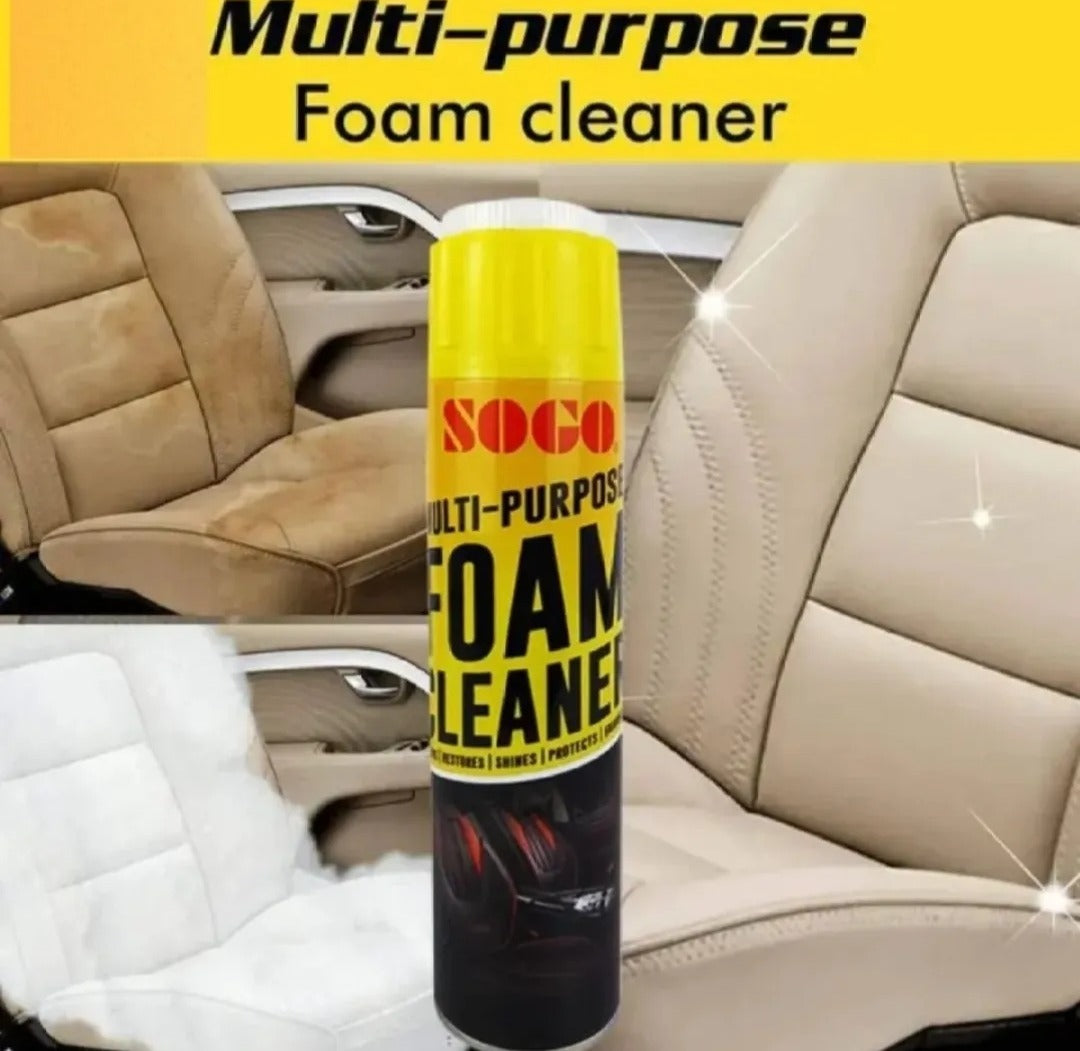 Multipurpose Foam Cleaner Spray 650ml | Kitchen, Bathroom & Car Interior Stain Remover