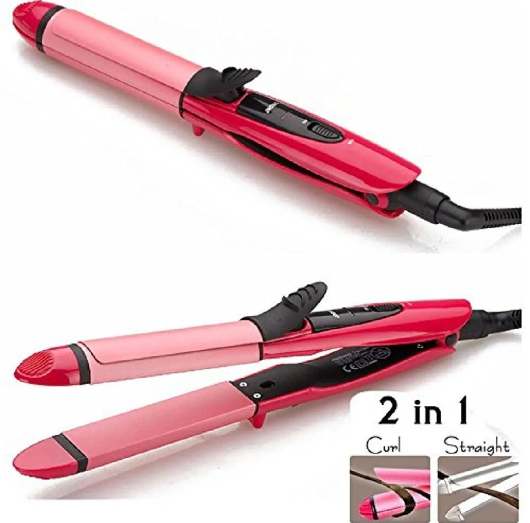 2 in 1 Hair Straightener & Curler for Women, Girls & Men | Professional Hair Styling Tool for All Hair Types