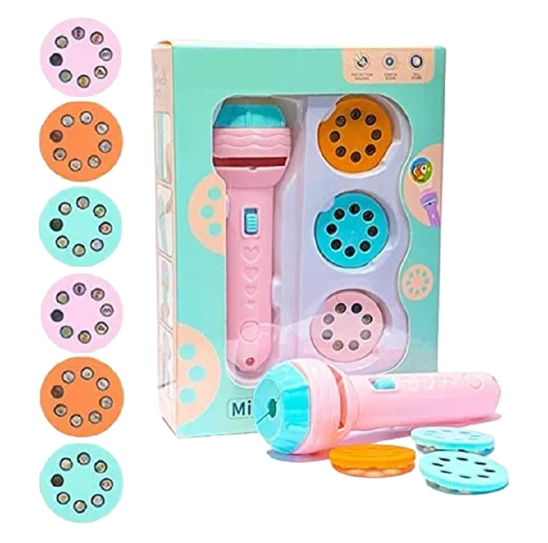 Projection Flashlight for Kids | Educational Projector Torch Toy | Multicolor Story Light for Early Learning