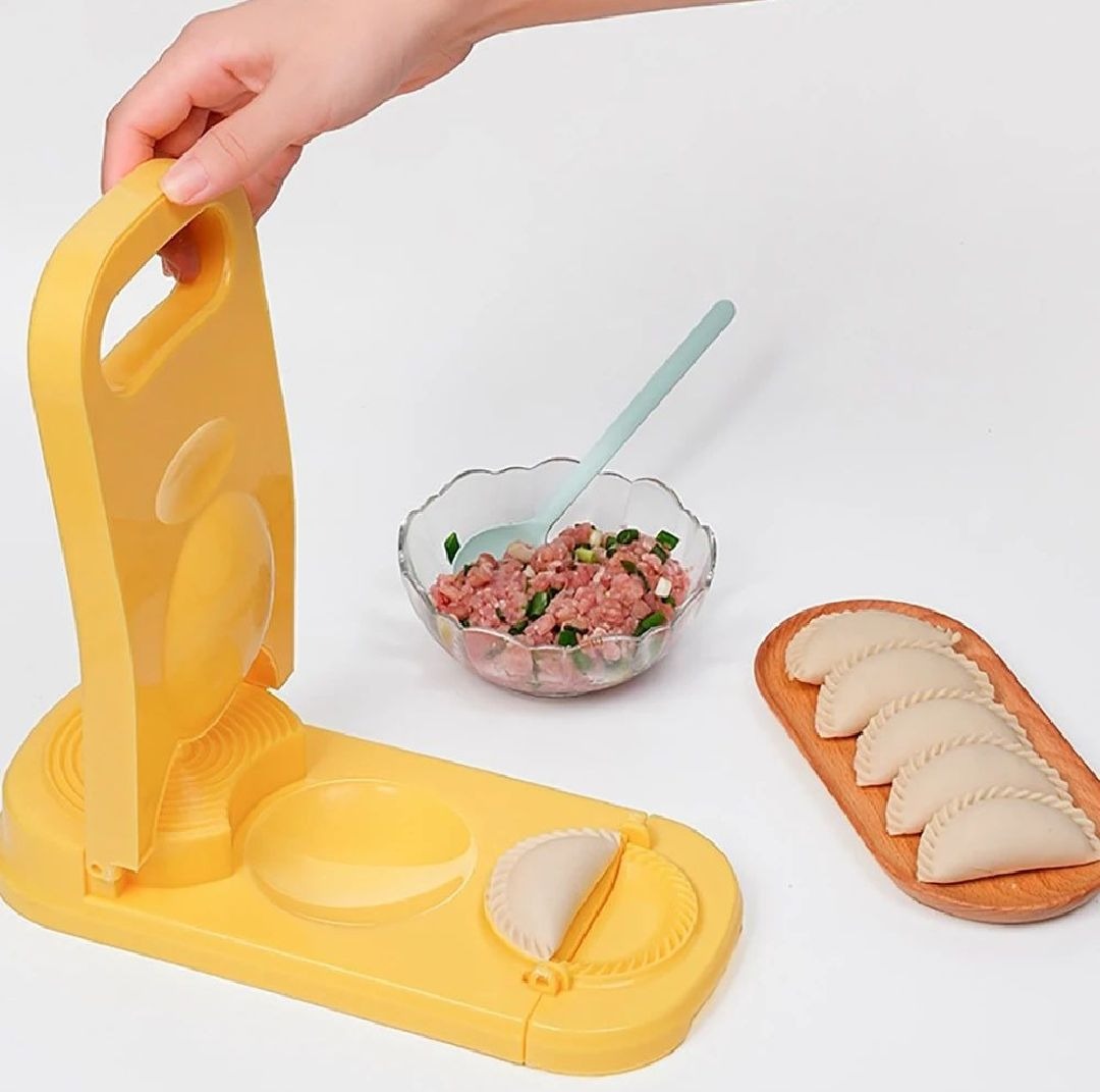 2 in 1 Samosa & Dumpling Maker | Manual Ravioli Mould & Dough Press Tool | Easy Kitchen Pastry Maker