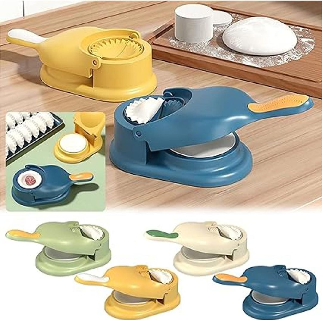 2 in 1 Samosa & Dumpling Maker | Manual Ravioli Mould & Dough Press Tool | Easy Kitchen Pastry Maker