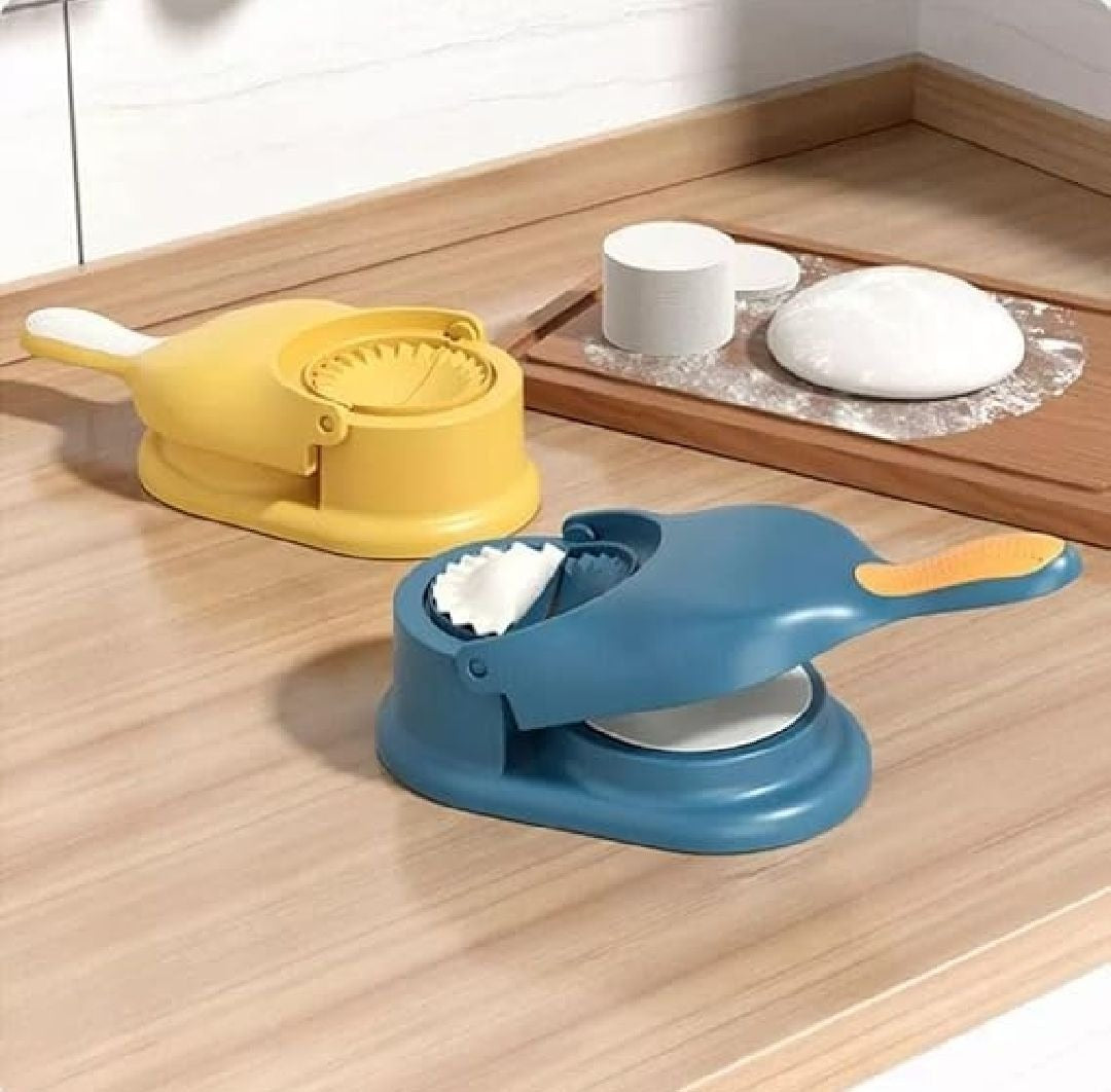 2 in 1 Samosa & Dumpling Maker | Manual Ravioli Mould & Dough Press Tool | Easy Kitchen Pastry Maker