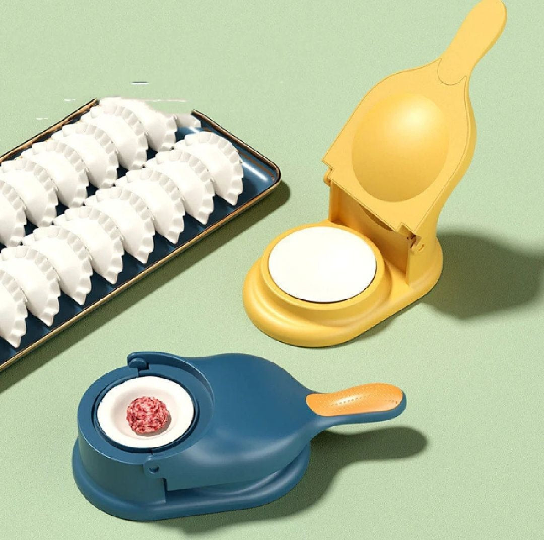 2 in 1 Samosa & Dumpling Maker | Manual Ravioli Mould & Dough Press Tool | Easy Kitchen Pastry Maker