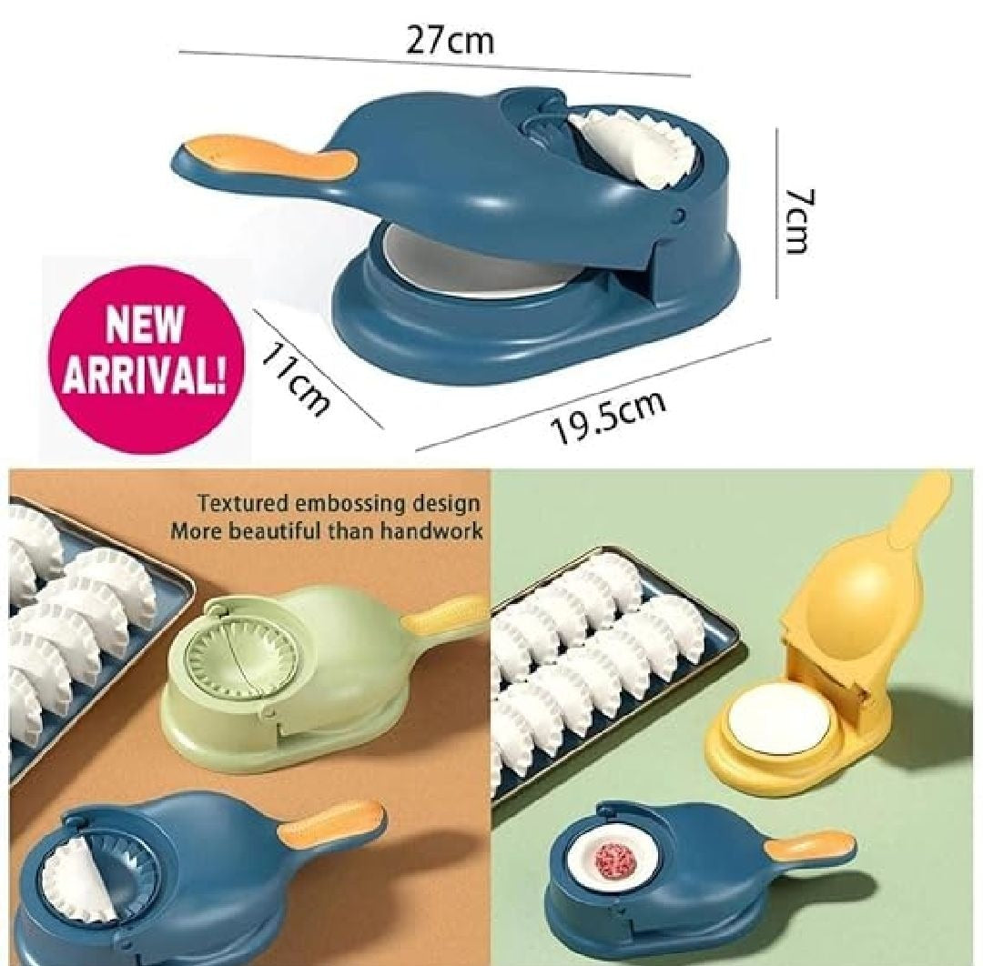2 in 1 Samosa & Dumpling Maker | Manual Ravioli Mould & Dough Press Tool | Easy Kitchen Pastry Maker