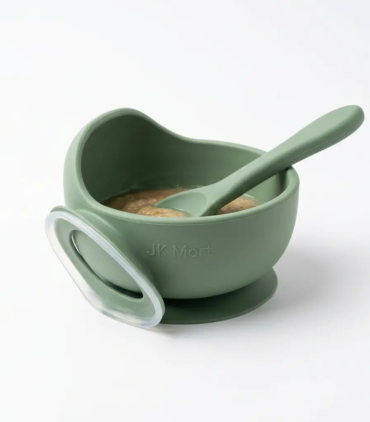 Baby Feeding Bowl Set with Spoon (2)