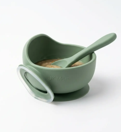 Baby Feeding Bowl Set with Spoon (2)