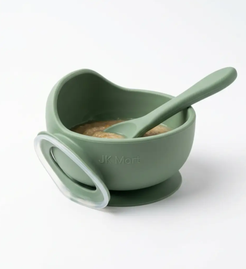 Baby Feeding Bowl Set with Spoon (2)