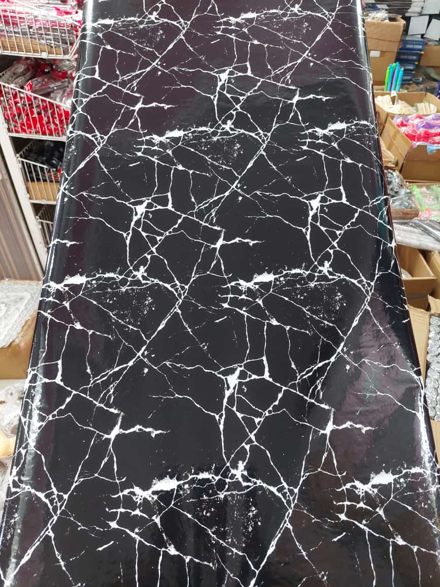Self Adhesive Black Marble Sheet Sticker For Kitchen, Cupboard, Wall – Anti Oil And Heat Resistant Wallpaper (60*200 cm) - Image 5