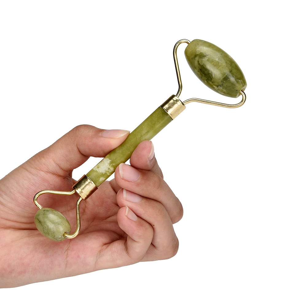 Flawless Jade Roller With Stone (Marble) - Image 2