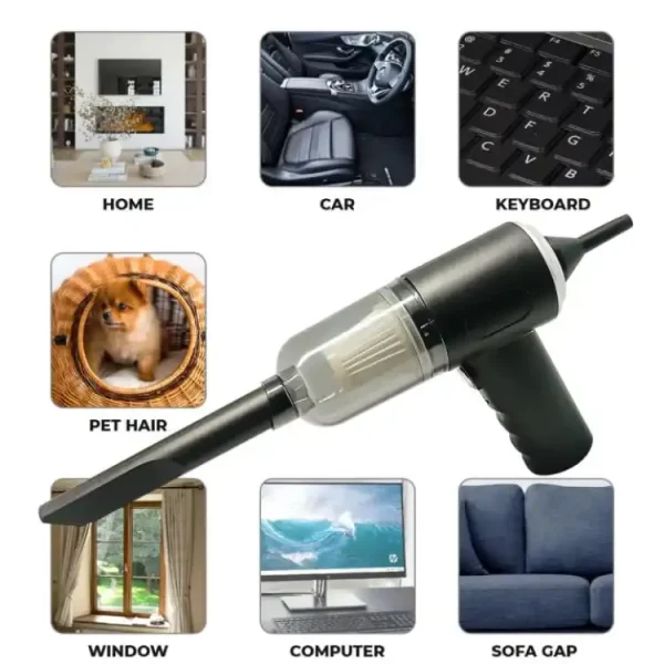 3 In 1 Portable Vacuum Cleaner Wireless Hand-held Cleaning For Car Home (As 228) - Image 2