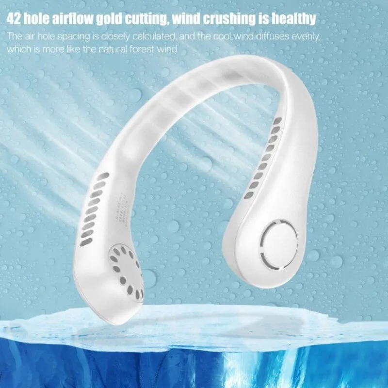 vaneless Hanging Neck Fan | portable rechargeable fan bladeless neck fan (random color) - Image 3