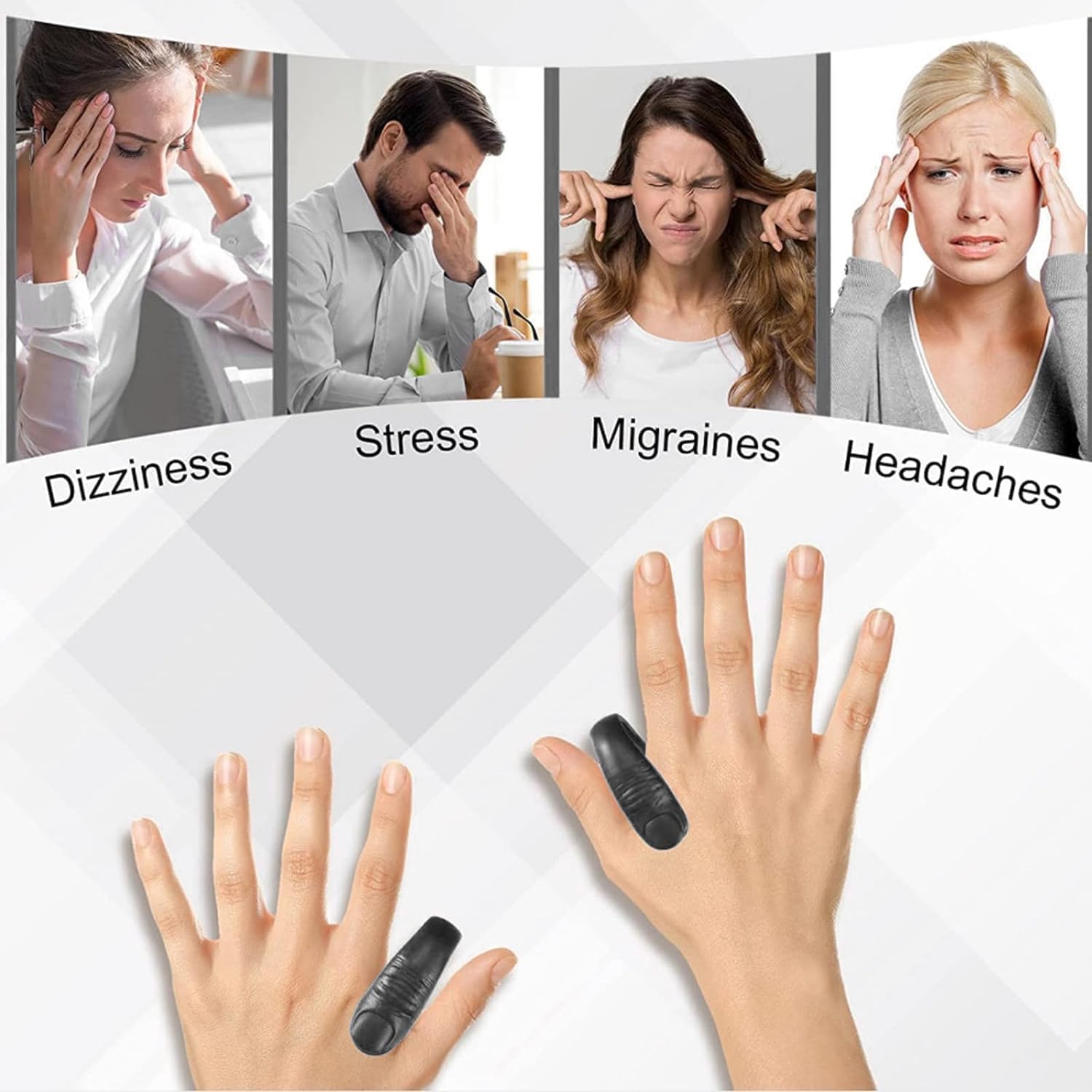 Sugar Control LI4 Acupressure Point Clip Wearable – Supporting Acupressure Relaxation, Stress Alleviation, Tension Relief and Headache Relief Hand Clip Migraine Pressure Point Clip - Image 4