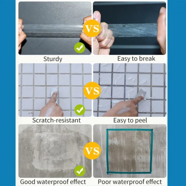 Hydra Waterproof Agent | Super Strong Invisible Waterproof Anti-leakage Agent | Instant Repair Waterproof Anti-leakage Agent - 300gm with brush - Image 3