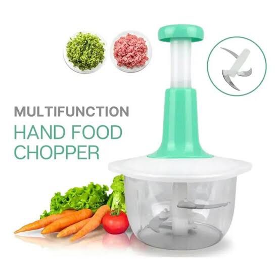 Manual Hand Push Chopper | Multi-functional Vegetable Meat Grinder, Grater, Chopper - 1.5 Liter (Random Color) - Image 3