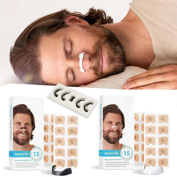 Magnetic Nose Strips,Sleepco Nasal Dilator Starter Kit / Next-Gen BreathIn Nosel Strips / Magnetic Nose Clips - Image 2